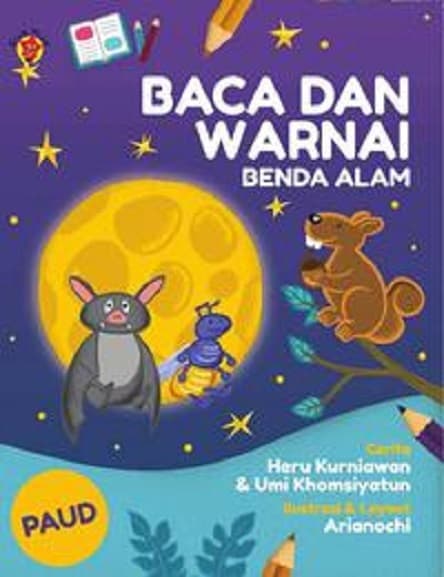 Baca dan Warnai : Benda Alam