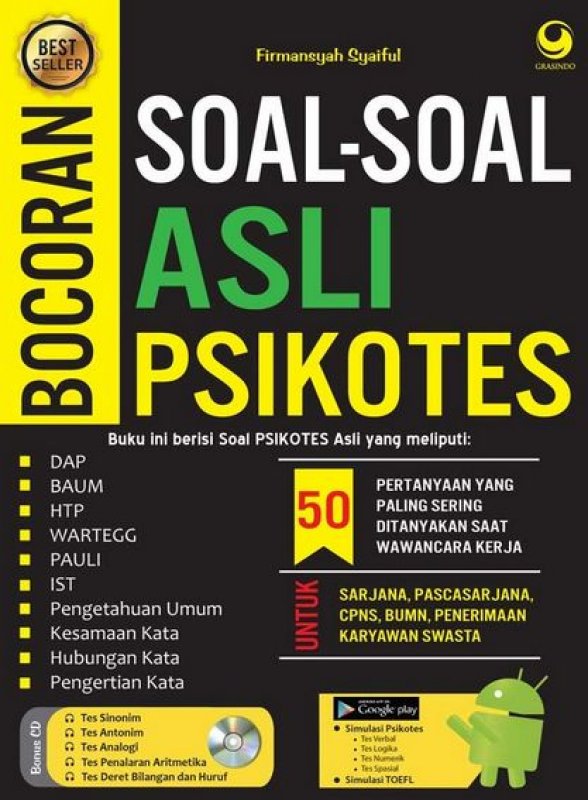 Bocoran Soal-Soal Asli Psikotes