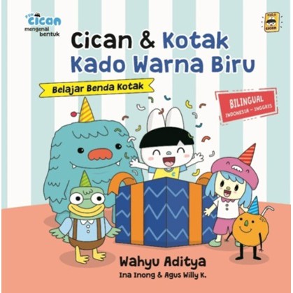 Fun cican seri mengenal bentuk: cican & Kotak Kado Warna Biru