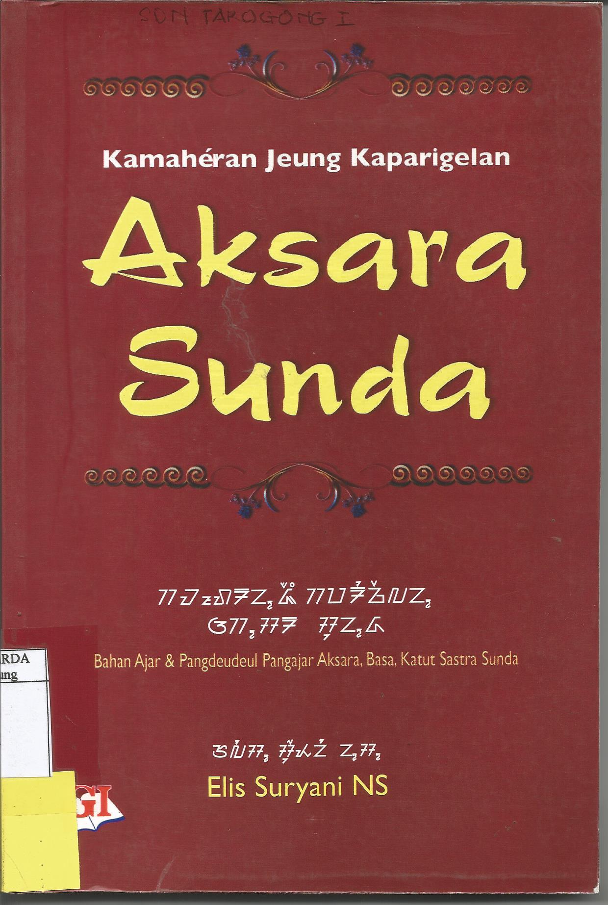 Kamaheran Jeung Kaparigelan Aksara Sunda