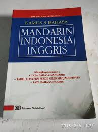 Kamus 3 bahasa : mandarin-Indonesia-Inggris