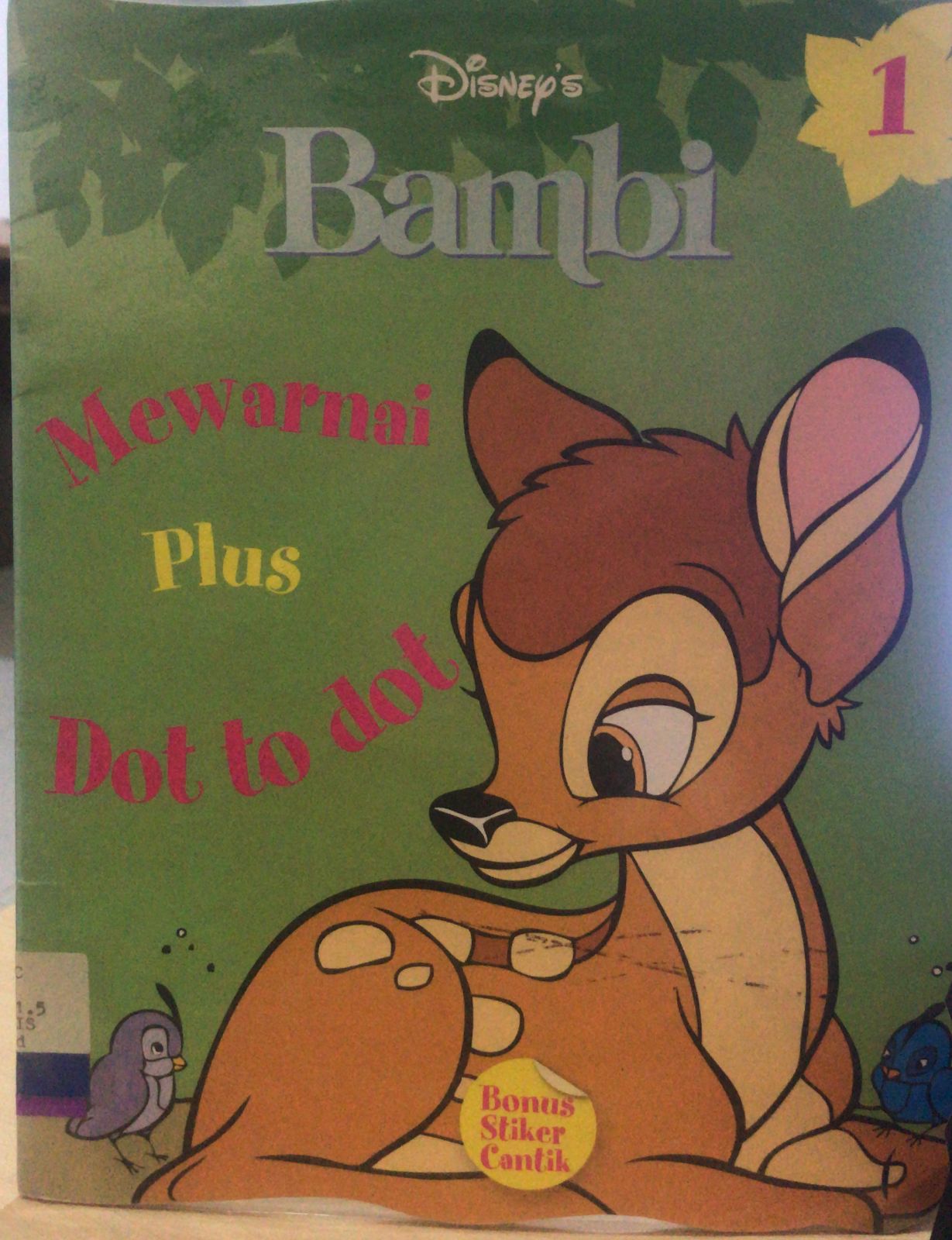 Disney's Bambi 1 : Mewarnai plus dot to dot