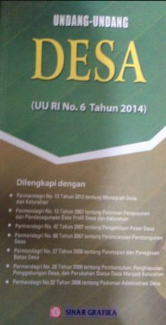 Undang-Undang Desa (UU RI No. 6 Tahun 2014)