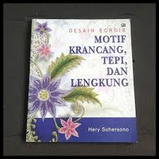 Desain bordir motif krancang, tepi dan lengkung