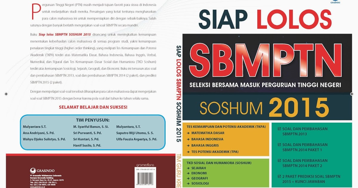 Siap lolos SBMPTN soshum 2015