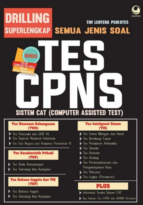 Drilling Superlengkap Semua jenis soal tes Cpns Sistem CAT