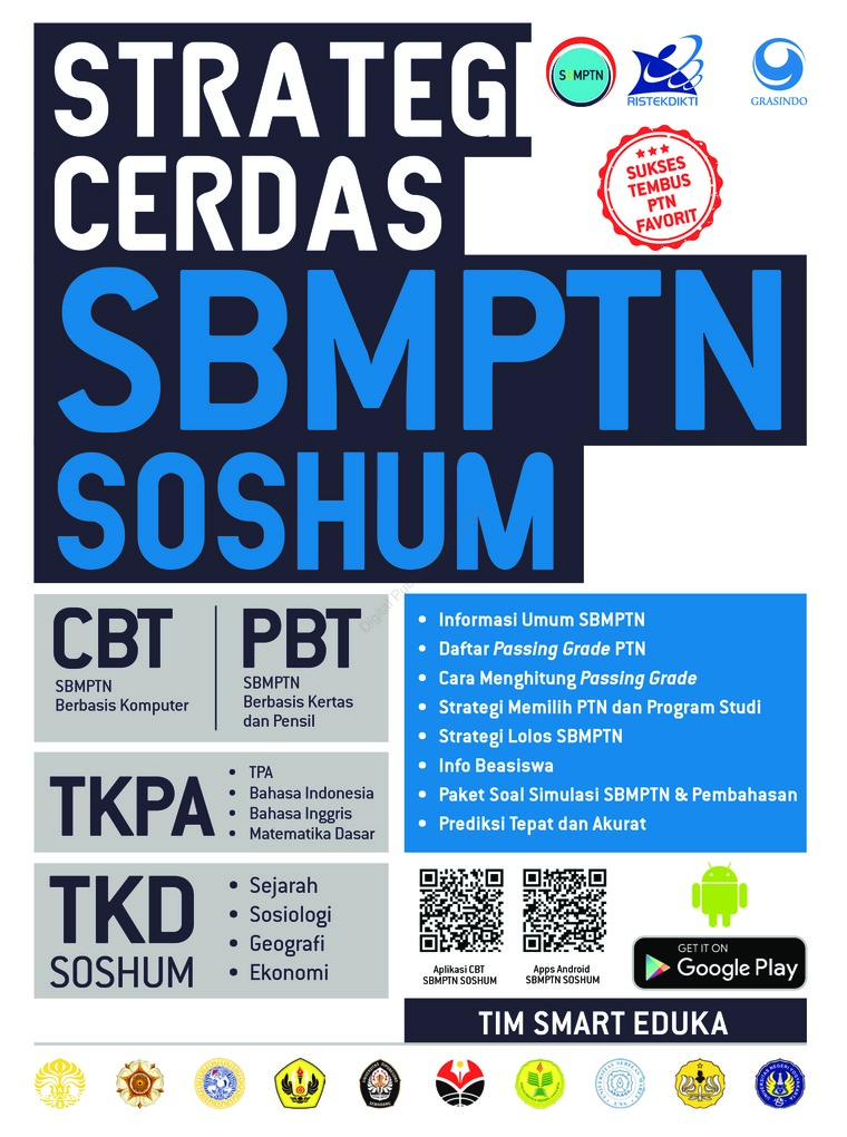 Strategi cerdas SBMPTN Soshum / Tim Smart Eduka ; editor, Tri Yuli Kurniawati