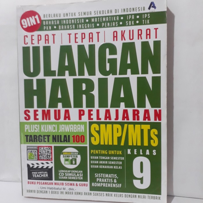 Cepat tepat akurat ulangan garian semua pelajaran SMP/MTs kelas 9