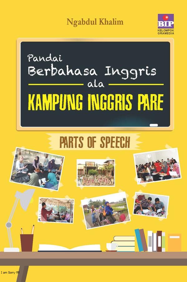 Pandai berbahasa inggris ala kampung inggris pare : part of speech