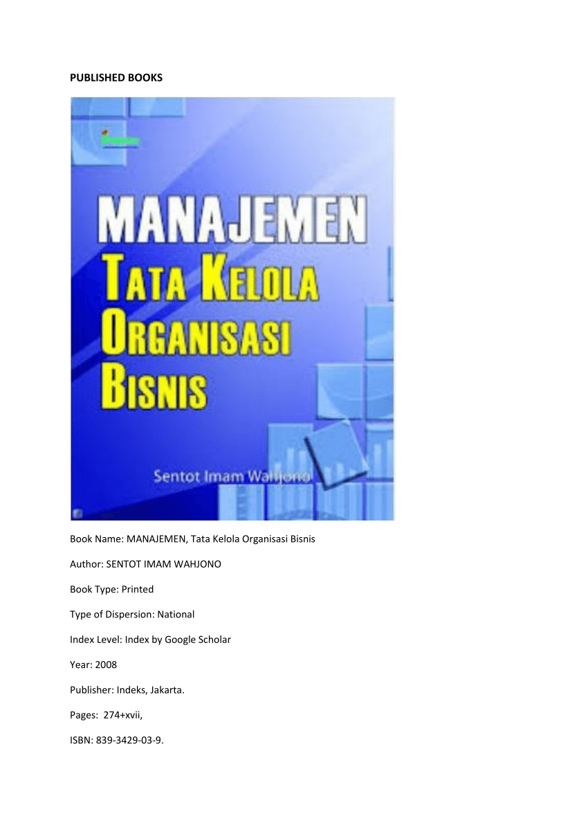 Manajemen Tata Kelola Organisasi Bisnis