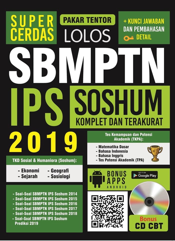 Super Cerdas lolos SBMPTN IPS SOSHUM 2019 / Pakar Tentor, editor; Farel Kurniawan