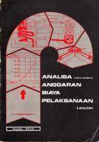 Analisa anggaran biaya pelaksanaan