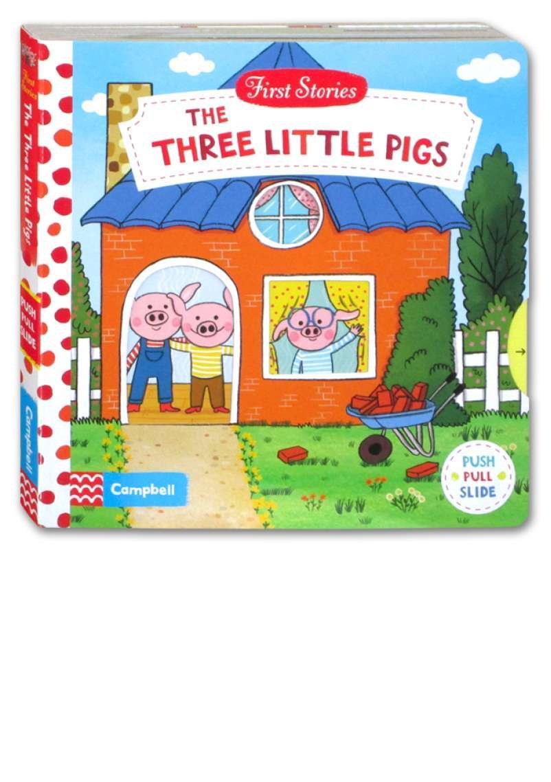 First stories : the three little pigs : push, pull, slide book