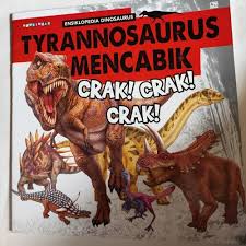 Tyrannosaurus mencabik : crak! crak! crak!