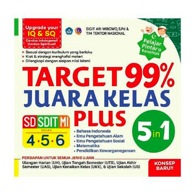 Target 99% Juara Kelas Plus : SD, SDIT, Mi Kelas 4, 5, 6