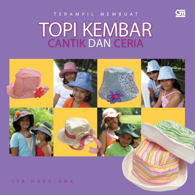 Topi kembar cantik dan ceria