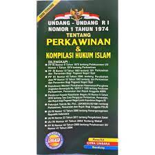 Undang-undang republik indonesia nomor 1 tahun 1974 tentang perkawinan dan kompilasi hukum islam