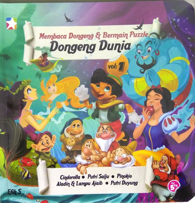 Membaca dongeng & bermain puzzle : dongeng dunia vol. 1
