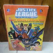 Justice league unlimited : buku mewarnai dan aktivitas super besar