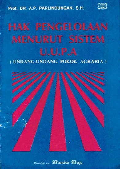 Hak pengelolaan menurut sistem U.U.P.A