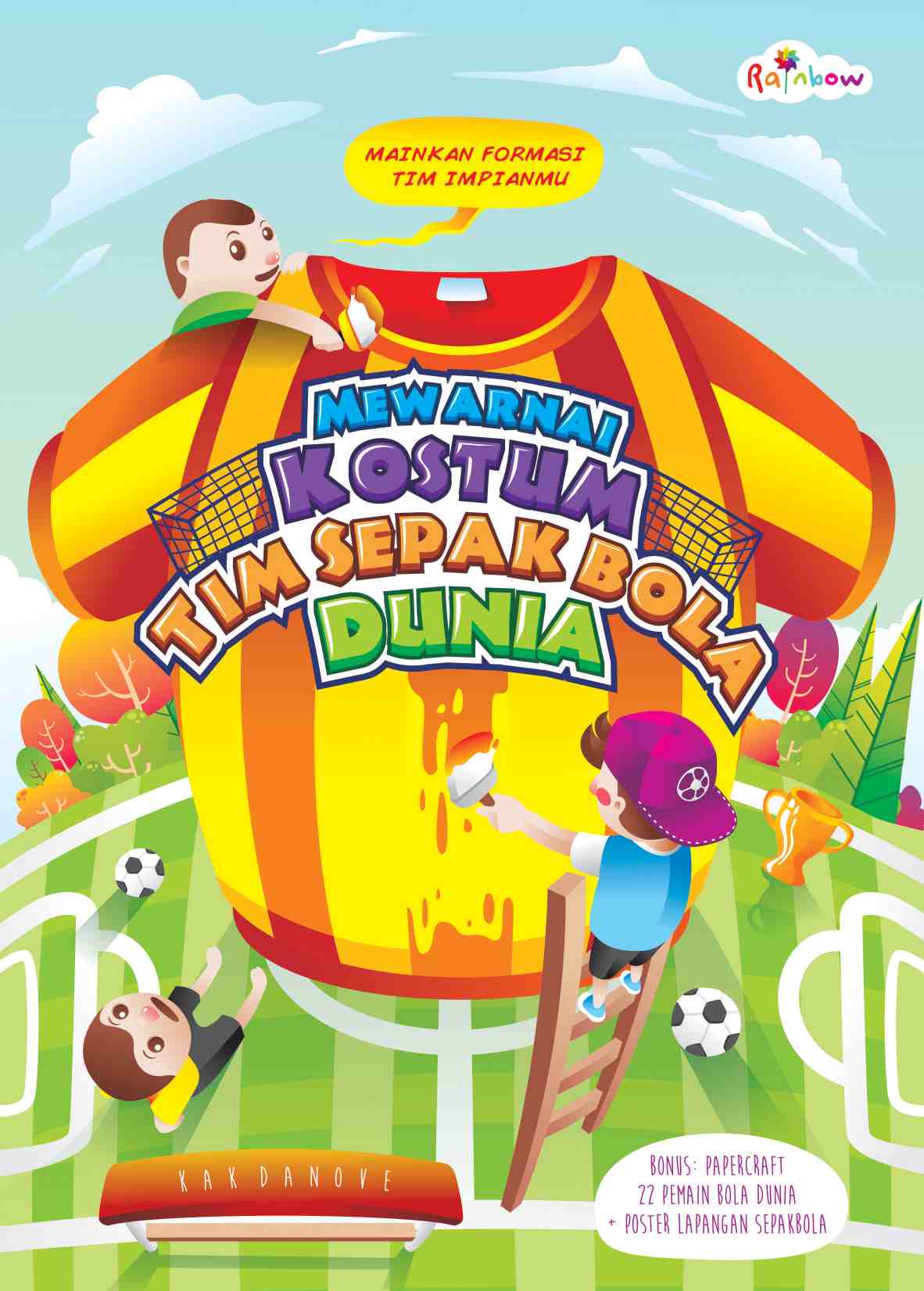 Mewarnai kostum tim sepak bola dunia