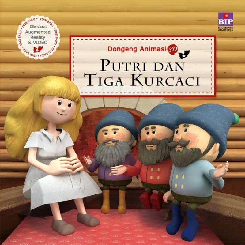 Dongeng Animasi 3D : Putri dan Tiga Kurcaci