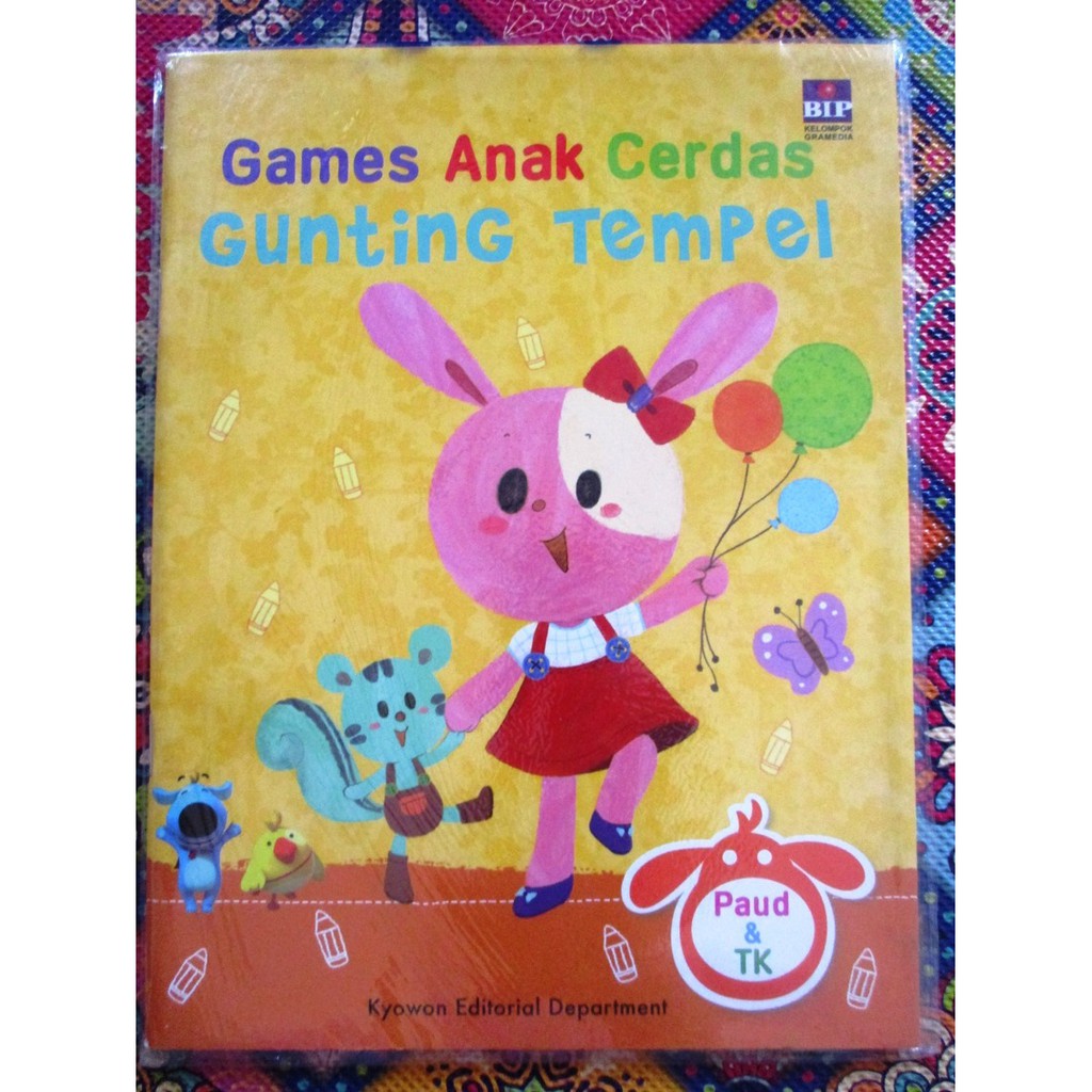 Games anak cerdas : gunting tempel