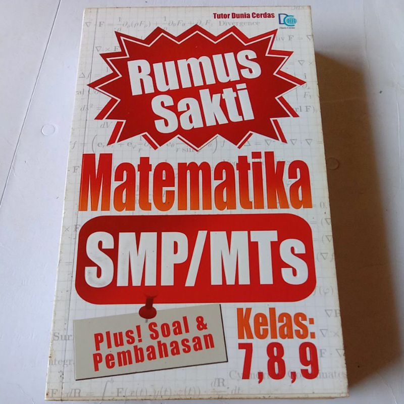 Rumus sakti matematika SMP/MTs Kelas 7,8,9