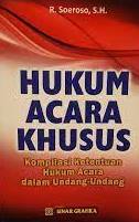 Hukum acara khusus : Kompilasi ketentuan hukum acara dalam undang-undang