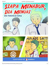 Siapa menabur, dia menuai : Seri pendidikan moral