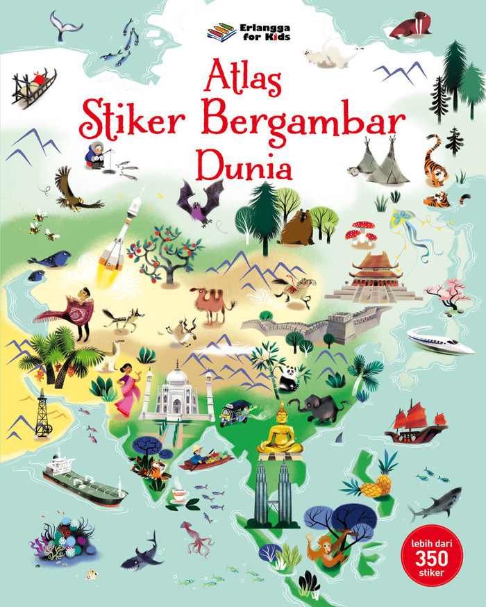 Atlas Stiker Bergambar Dunia