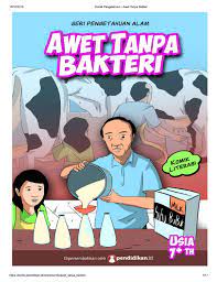 Awet tanpa bakteri / Tim Komik Pendidikan.id ; ilustrasi : Vino Maulana