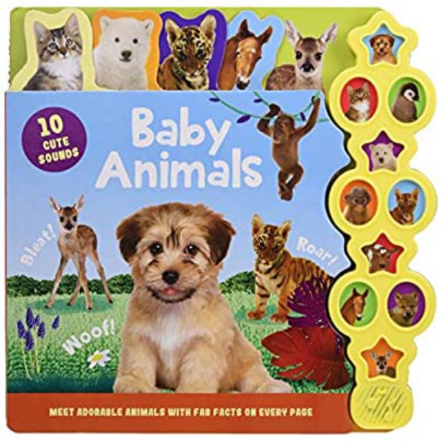 Baby animals :  10 cute sounds / Kathryn Beer