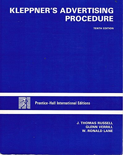 Kleppner's advertising procedure