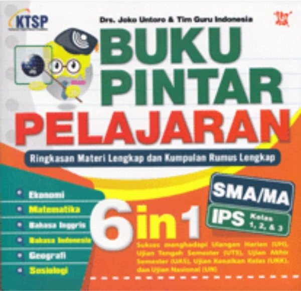 Buku Pintar Pelajaran SMA/MA IPS 6 in 1