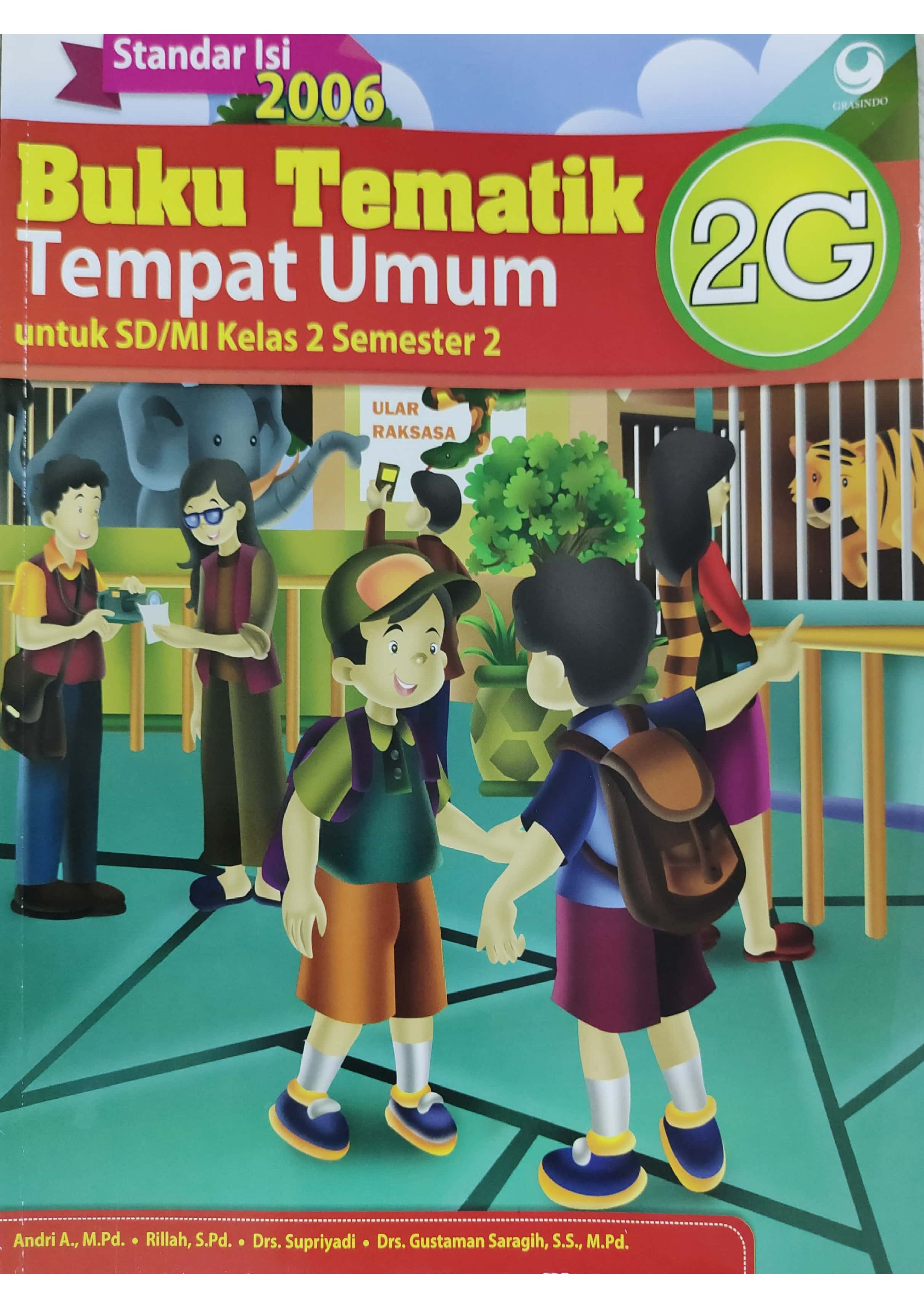 Buku Tematik Tempat Umum 2G / Andri, Rillah, Supriyadi, Gustaman Saragih; Editor, Nasarius Sudaryono