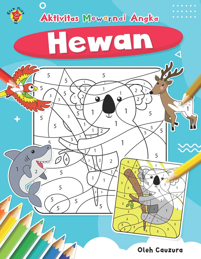 Aktivitas Mewarnai Angka Hewan / Cauzura