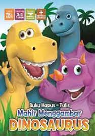 Buku hapus-tulis mahir menggambar dinosaurus