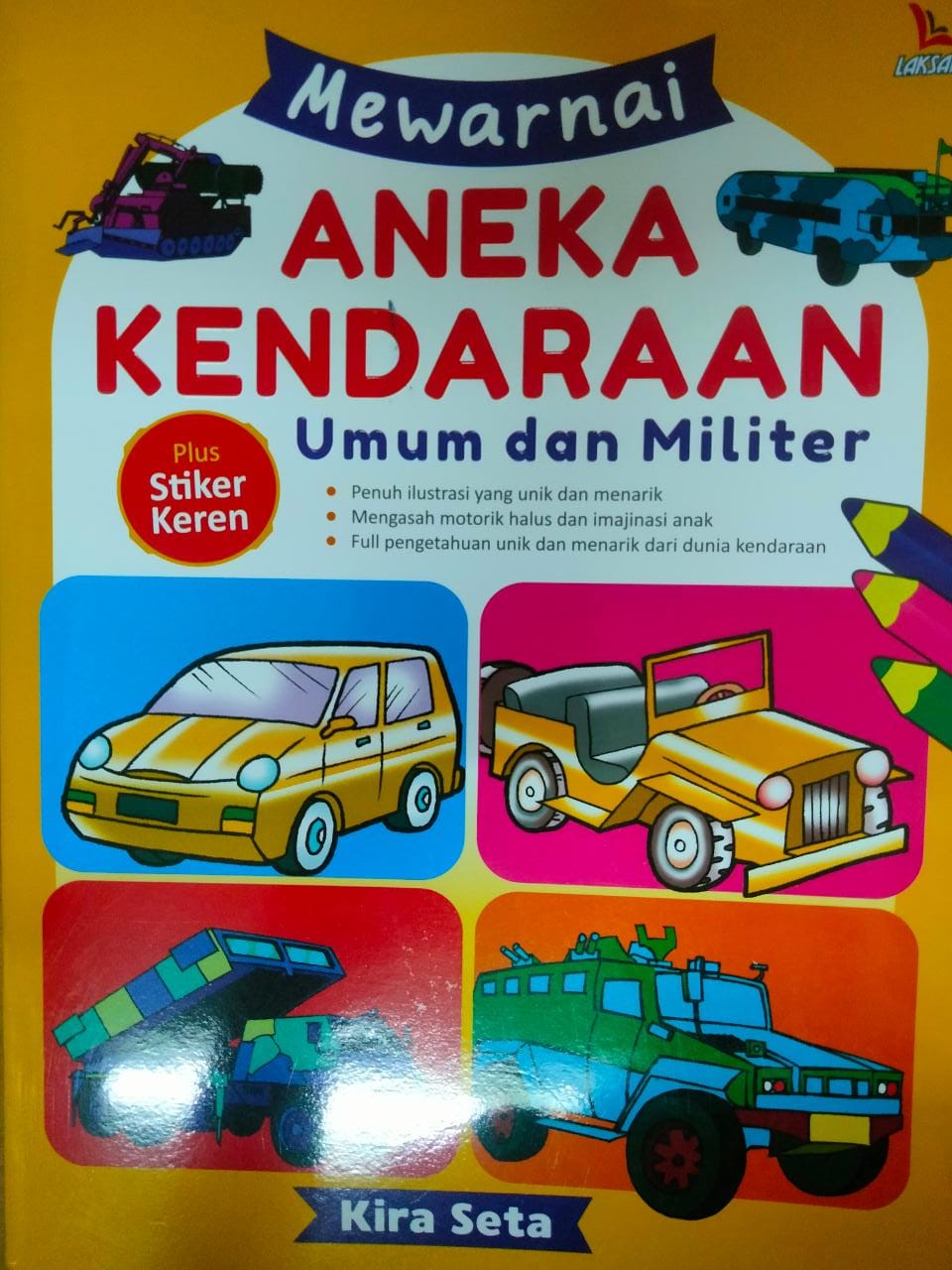 Mewarnai aneka kendaraan umum dan militer