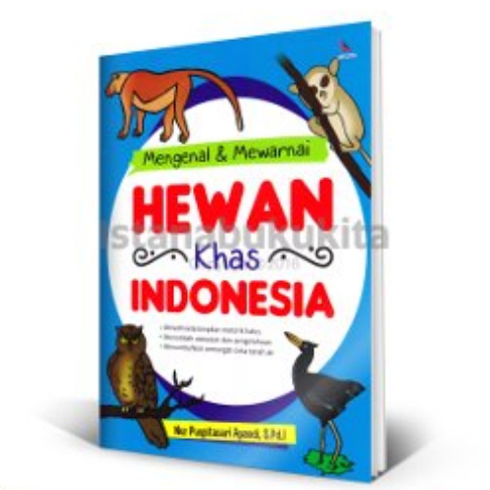 mengenal&mewarnai;hewan khas indonesia