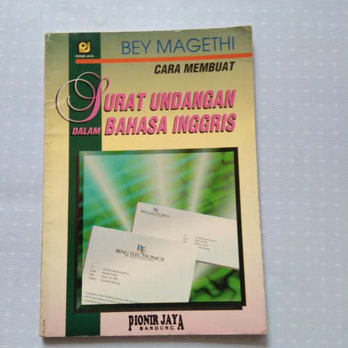 Cara membuat surat undangan dalam bahasa inggris