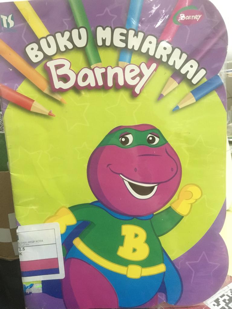 Buku mewarnai barney