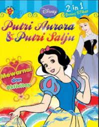 Putri aurora dan putri salju : mewarnai dan aktivitas 2 in 1