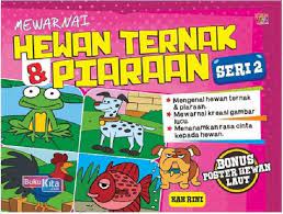 Mewarnai hewan ternak dan piaraan seri 2 / Rini ; penyunting, Mahadewa ; ilustrator, Atenk