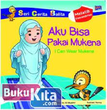Aku bisa pakai mukena : i can waer mukena