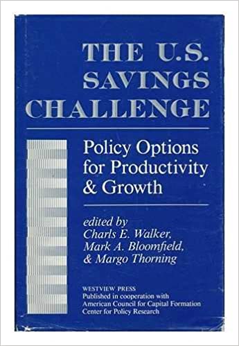The u.s. savings challange : policy options for productivity & growth