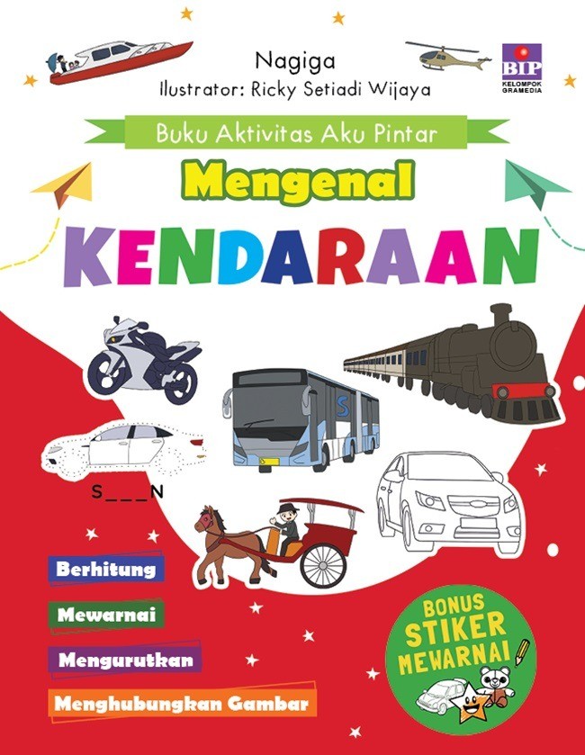 Buku aktivitas aku pintar : mengenal kendaraan