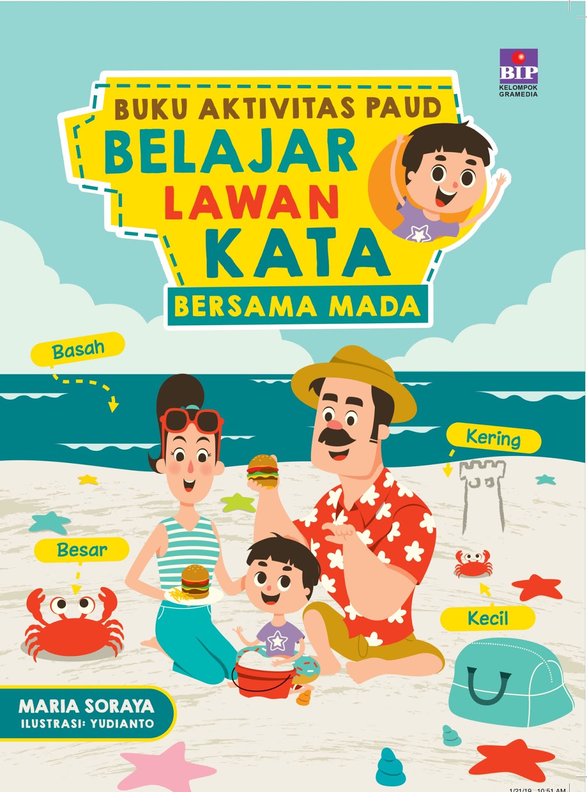 Buku Aktivitas PAUD. : Belajar Lawan Kata Bersama Mada
