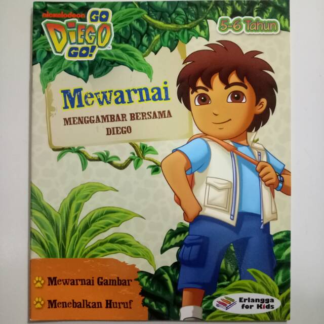 Menggambar Bersama Diego (5-6 Tahun) : Mewarnai