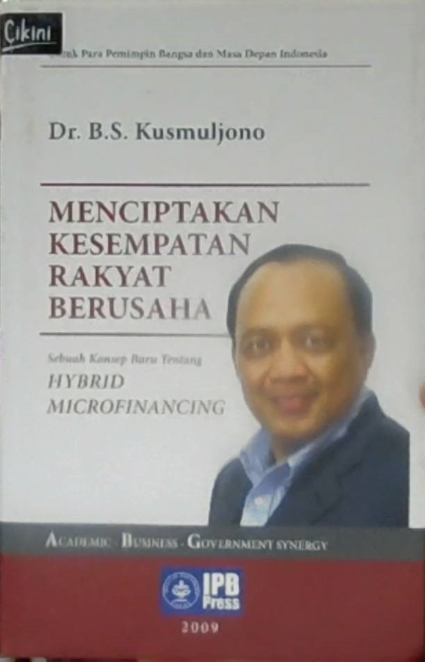 Menciptakan kesempatan rakyat berusaha
